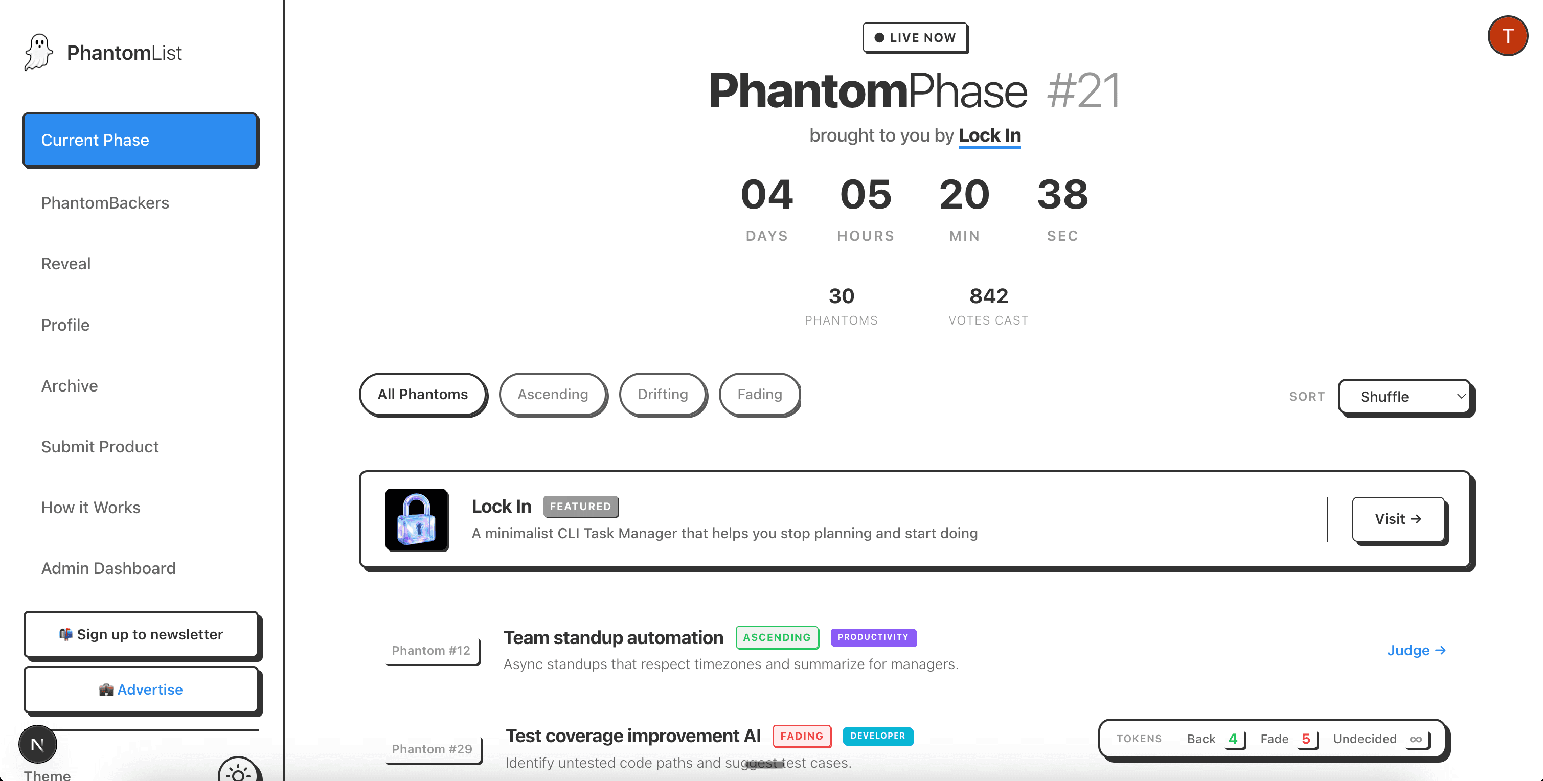 PhantomList